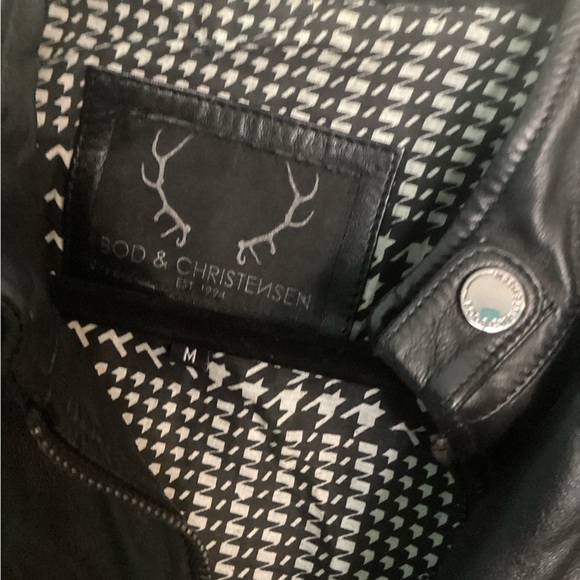 Black Leather Jacket-Bod & Christensen - Picture 3 of 3